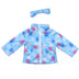 Sophia’S Snowflake Print Fleece Jacket & Matching Earmuff Set for 18” Dolls, Light Blue