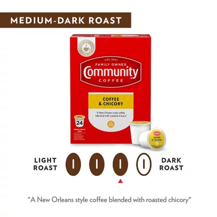 Community Coffee Coffee and Chicory Medium-Dark Roast Single Serve (72 Ct.)