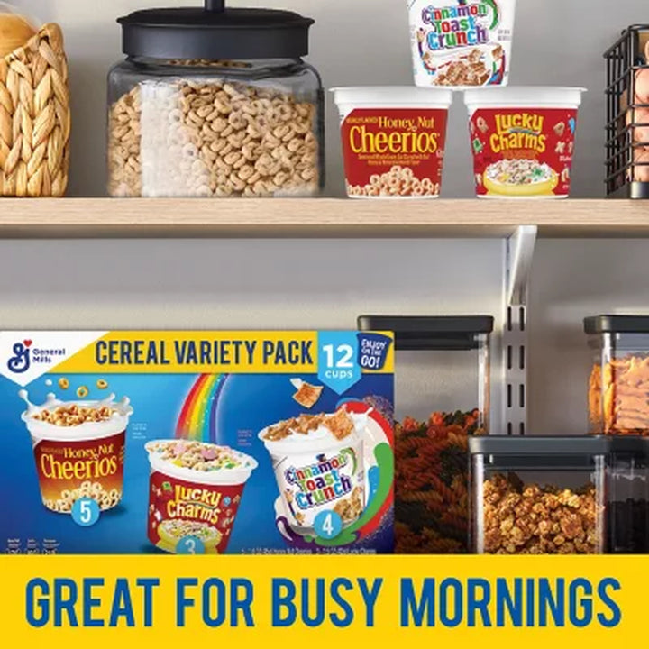 General Mills Cereal Cups Variety Pack 19.7 Oz.,12 Pk.