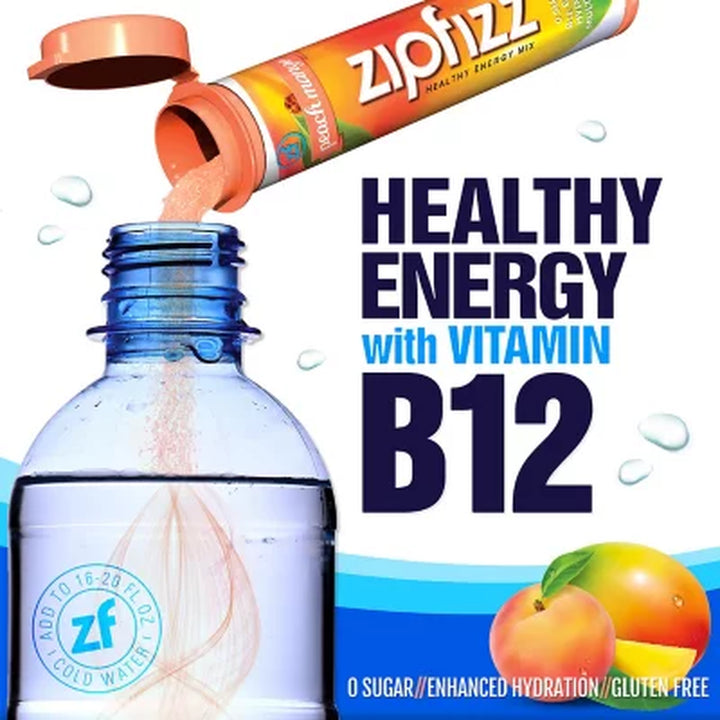 Zipfizz Energy Drink Mix, Peach Mango 20 Ct.