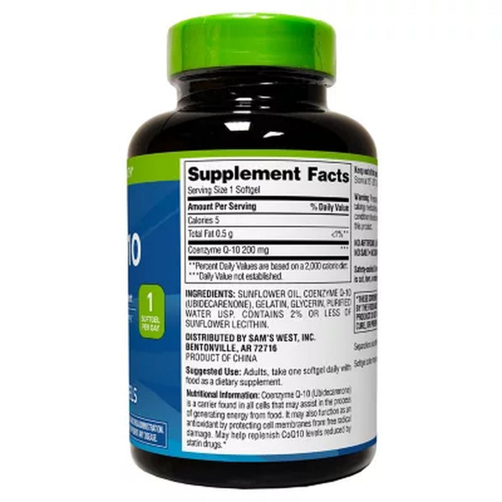 Member'S Mark Coq10 Softgels, 200 Mg, 180 Ct.