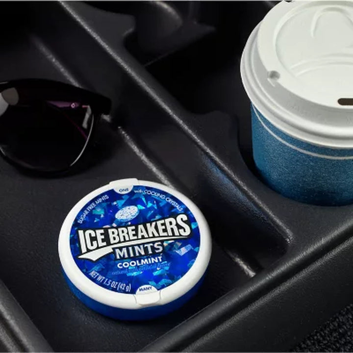 ICE BREAKERS Coolmint Sugar Free Breath Mints, 1.5 Oz., 8 Pk.