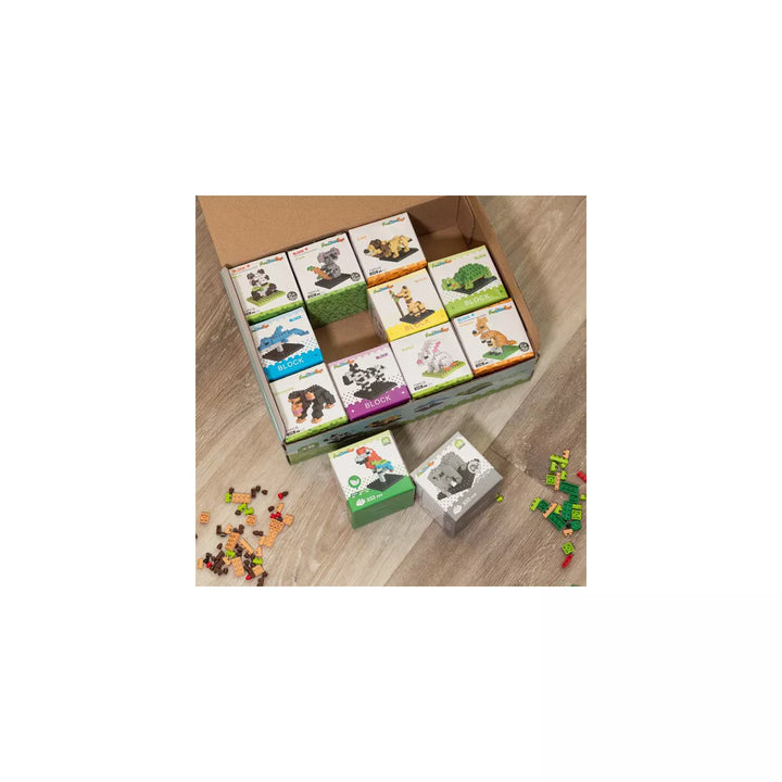 Fun Little Toys 12-Pack Mini Animal Building Bricks