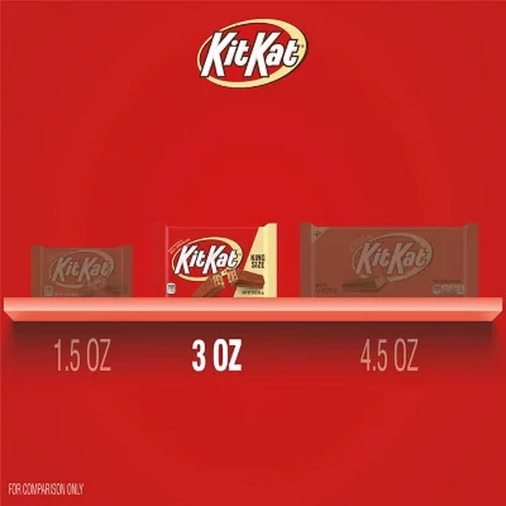 KIT KAT Milk Chocolate Wafer Candy, King Size, 3 Oz., 24 Pk.