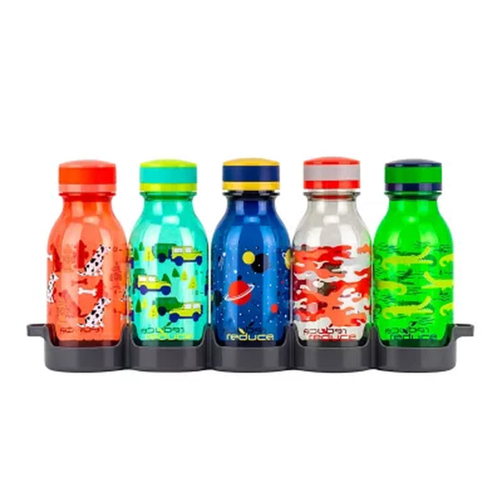 Reduce 14-Oz. Kids Waterweek, 5 Bottle Set (Assorted Colors)