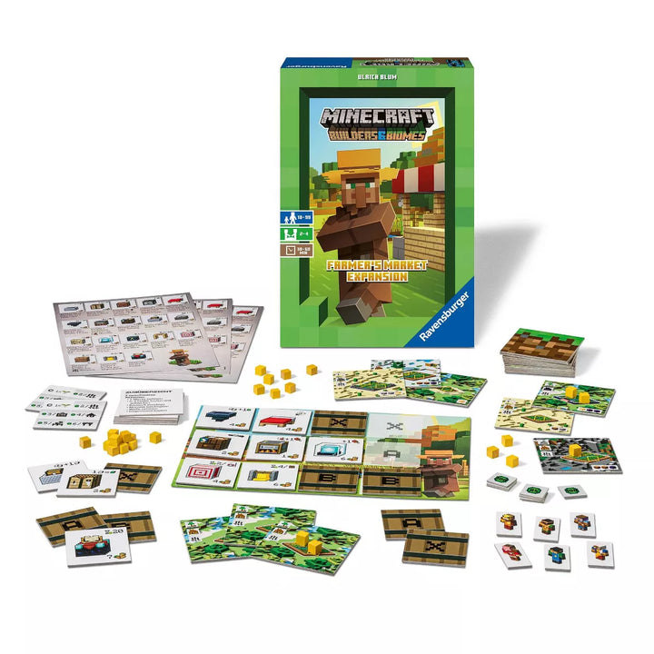 Ravensburger Minecraft: Builders & Biomes Farmer'S Market Expansion Board Game