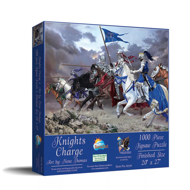 Sunsout Knights Charge 1000 Pc Jigsaw Puzzle 67776