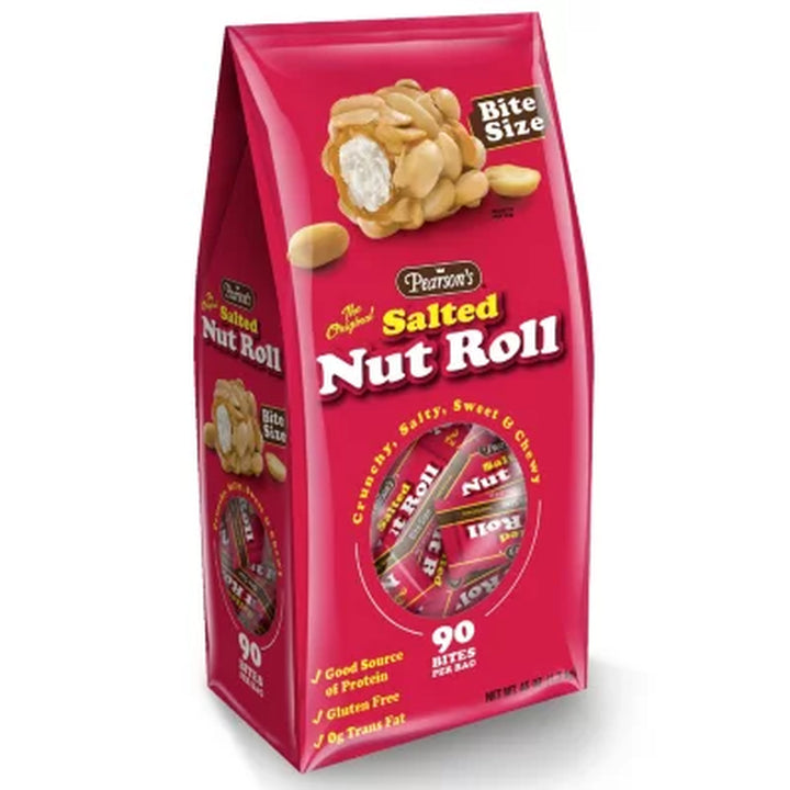 Pearson'S Salted Nut Roll, Bite Size, 90 Pcs.