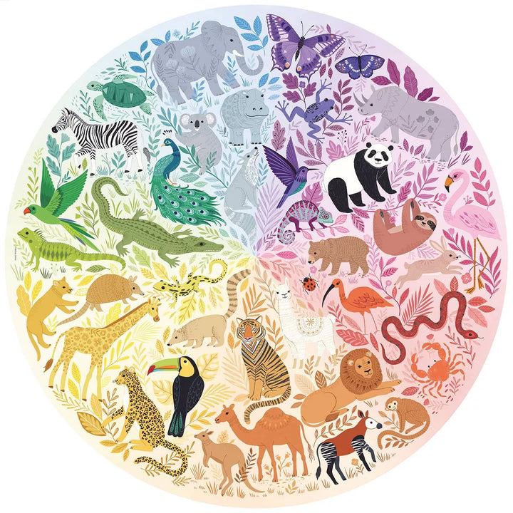 Ravensburger Circle of Colors: Animals round Jigsaw Puzzle -500Pc