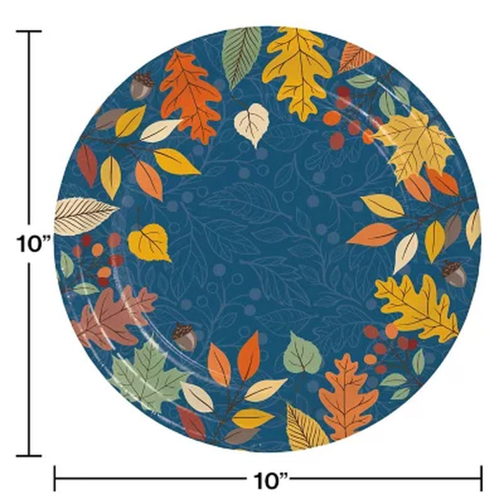 Member'S Mark Fall Dinner Paper Plates 10", 85 Ct.