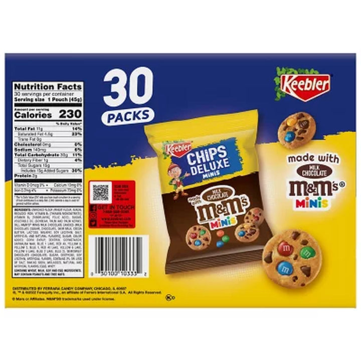 Keebler Chips Deluxe M&M Minis 1.6 Oz., 30 Pk.