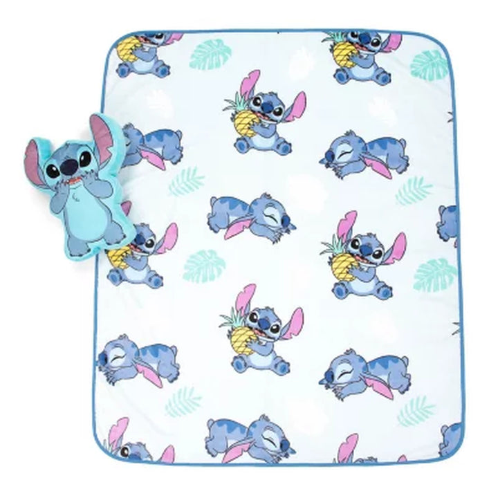 Disney Lilo and Stitch Pillow and Throw Set, 40 X 50