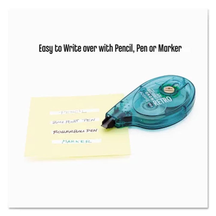 Tombow® MONO Original Correction Tape, Asst Retrocolor Applicators, 1/6" X 394", 10Pk.