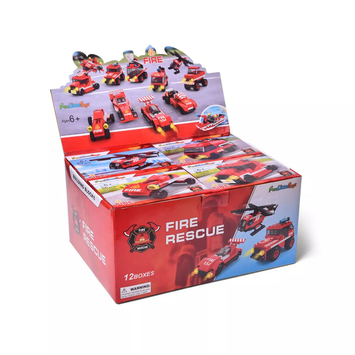 Fun Little Toys 12-Pack Firefighting Building Bricks