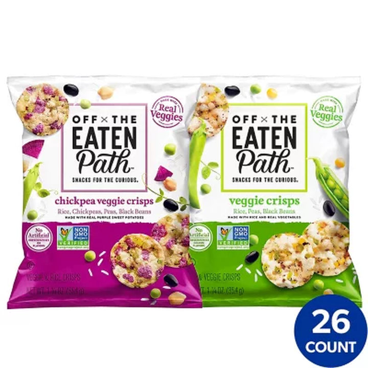 Off the Eaten Path Veggie Crisps Mix Flavor Variety Pack 1.25 Oz., 26 Ct.