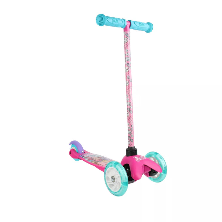 Barbie Tilt and Turn Light up 3 Wheels Scooter