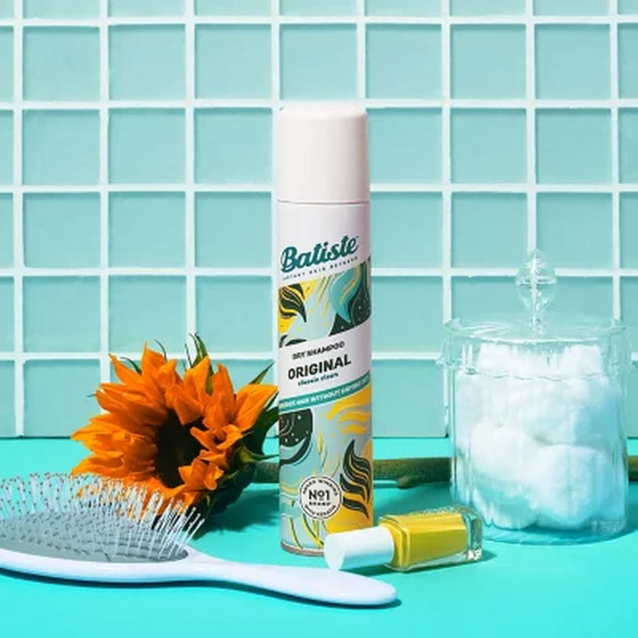 Batiste Instant Hair Refresh Dry Shampoo, Original Classic Clean, 3.81 Oz., 2 Pk.