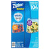 Ziploc Slider Freezer Gallon & Quart Bags with Power Shield Technology, 104 Ct.