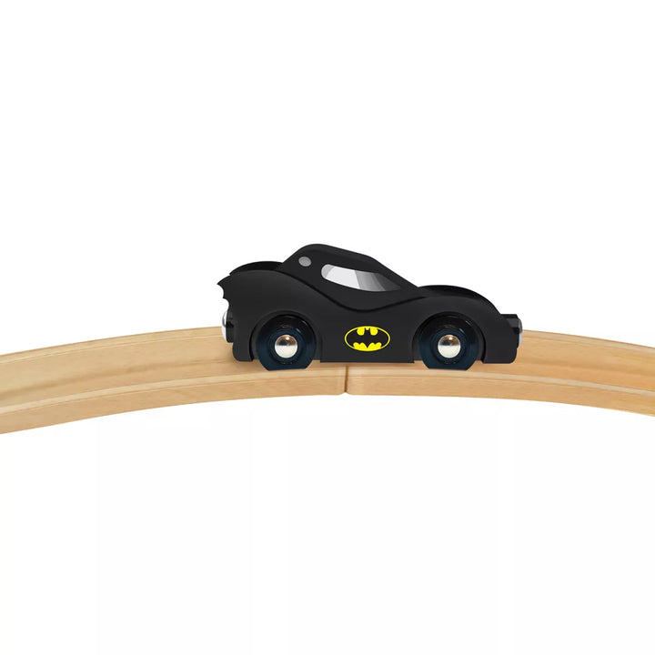 Masterpieces Officially Licensed Batman - Batmobile Wooden Toy Train Engine.