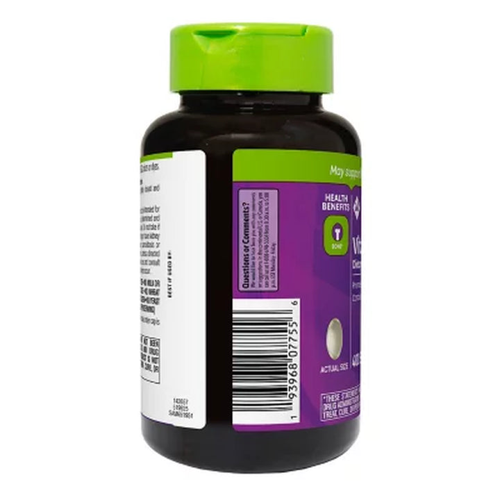 Member'S Mark Vitamin D3, 125 Mcg 5000 IU Softgels, 400 Ct.