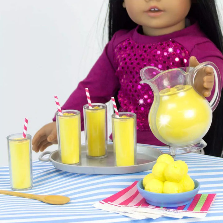 Sophia’S Fresh Lemonade Drink Set with Pitcher for 18" Dolls