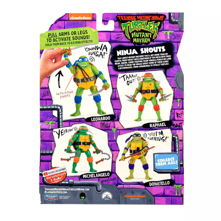 Teenage Mutant Ninja Turtles: Mutant Mayhem Ninja Shouts Leonardo Action Figure