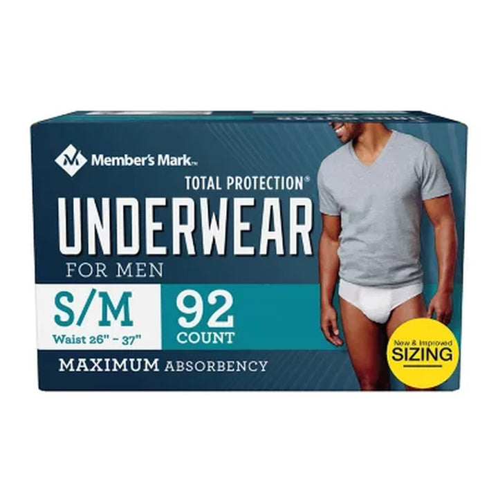 Member'S Mark Total Protection Incontinence Underwear for Men - Choose Your Size