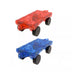 Mag Genius - Blue and Red Buildem' Your Way Magnetic Flat Bed Hitch Connecting Carts - 2 Pack