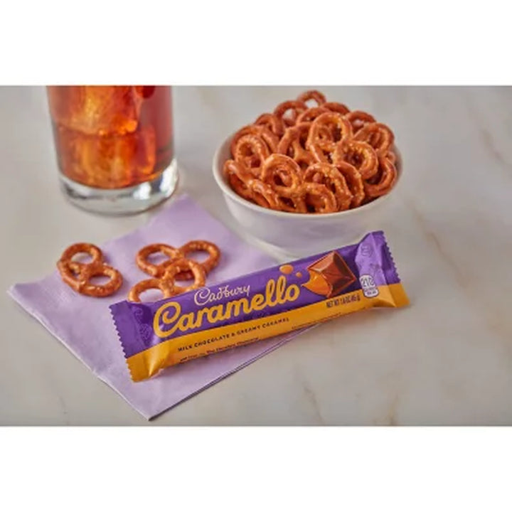 CADBURY CARAMELLO Milk Chocolate Caramel Candy, 1.6 Oz., 18 Pk.