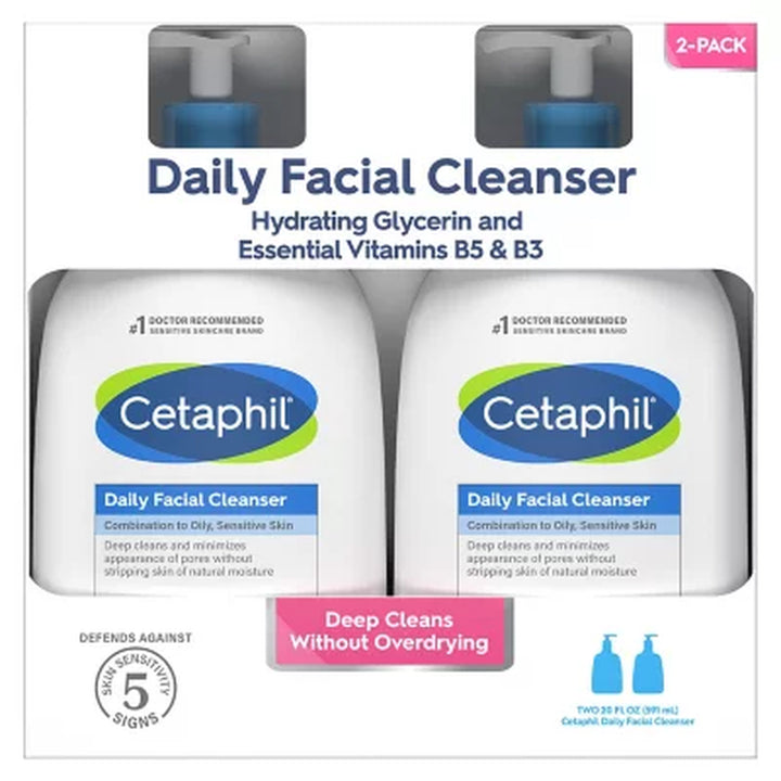 Cetaphil Daily Facial Cleanser, 20 Oz., 2 Pk.