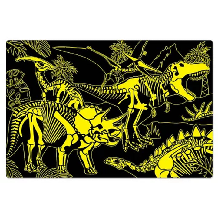 Dinos and Space Glow in the Dark Large Floor Puzzles, 200 Pieces