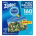 Ziploc Half Gallon Freezer Bags, 160 Ct.