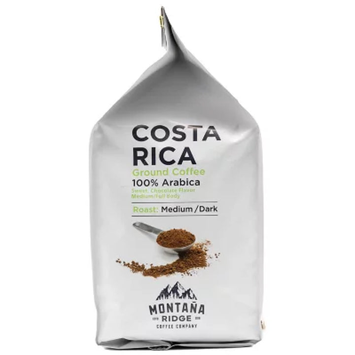 Montana Ridge Medium Dark Roast Ground Coffee, Costa Rica Blend 40 Oz.