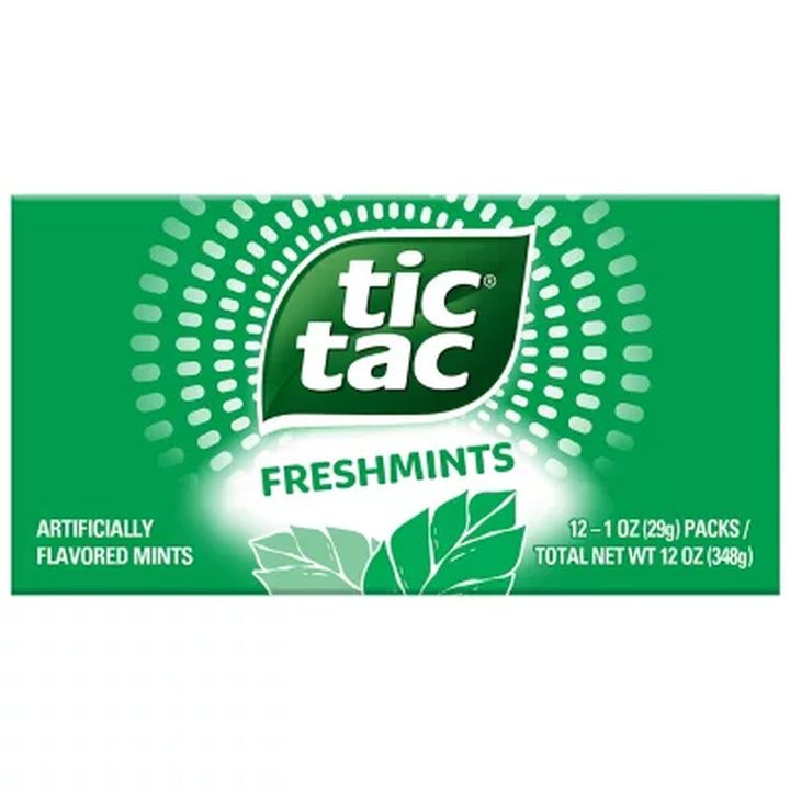 Tic Tac Freshmint Breath Mints, 1 Oz., 12 Pk.