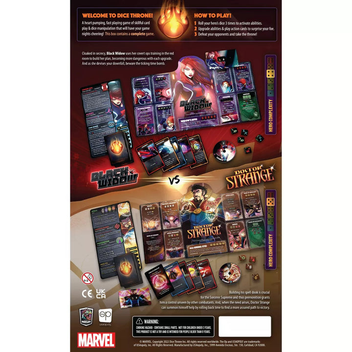 Dice Throne Game: MARVEL Black Widow Vs. Dr. Strange