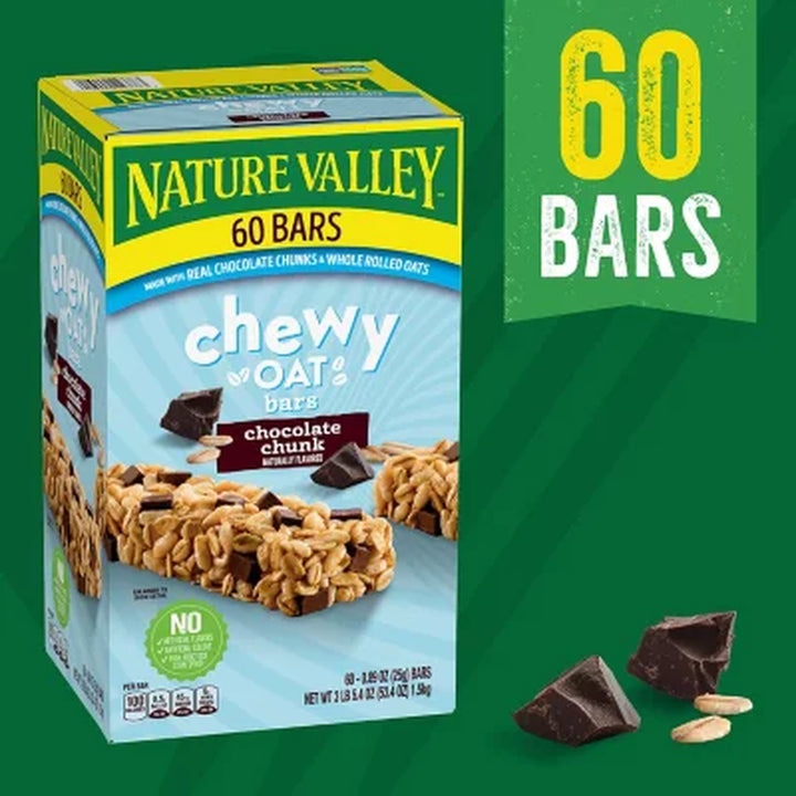 Nature Valley Chocolate Chunk Chewy Oat Bars, 60 Ct.