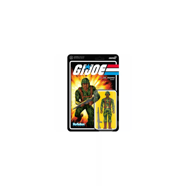 Super7 - G.I. Joe Reaction Wave 4 - Trooper Clean Shaven (Brown)