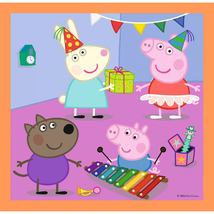 Trefl Peppapig 3 in 1 Jigsaw Puzzle - 106Pc: Family Activity, Creative Play, Educational, Animal Theme