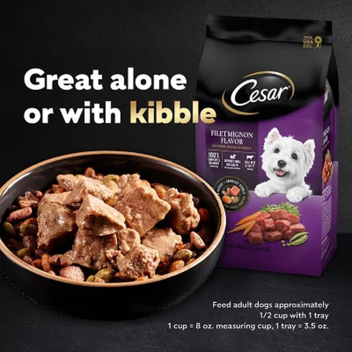 Cesar Variety Pack, Classic Loaf in Sauce Wet Dog Food, 3.5 Oz., 48 Ct.