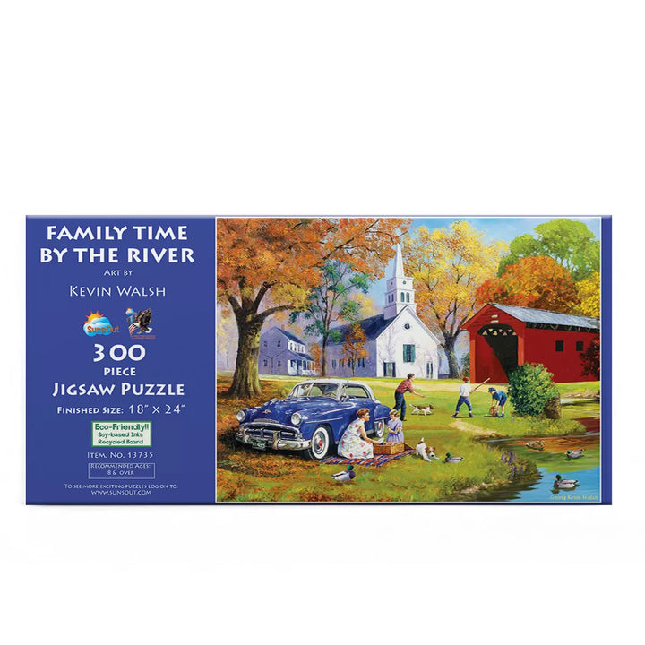 Sunsout Family Time by the River 300 Pc Jigsaw Puzzle 13735