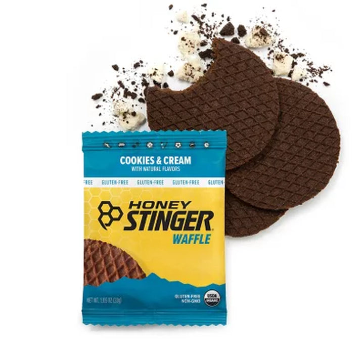 Honey Stinger Organic Gluten-Free Cookies and Cream Waffles 12 Ct.