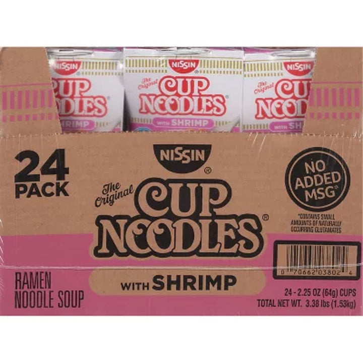 Nissin Cup Noodles with Shrimp (2.25 Oz. Ea., 24 Ct.)