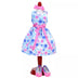 Sophia’S Satin Floral Dress and Shoes for 14.5" Dolls, Pink/Blue