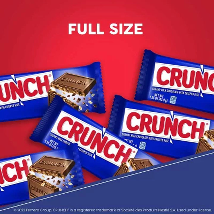 CRUNCH Candy Bars, Full Size, 1.55 Oz., 36 Pk.