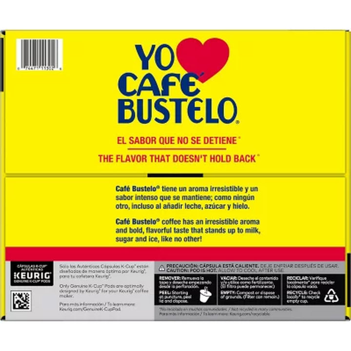 Café Bustelo Coffee Espresso Style K-Cups, Dark Roast 80 Ct.