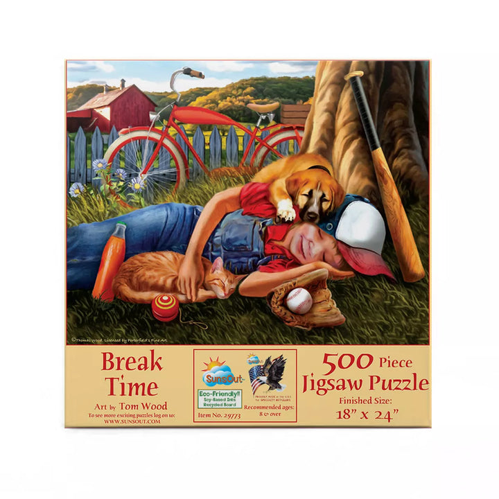 Sunsout Break Time 500 Pc Jigsaw Puzzle 29773