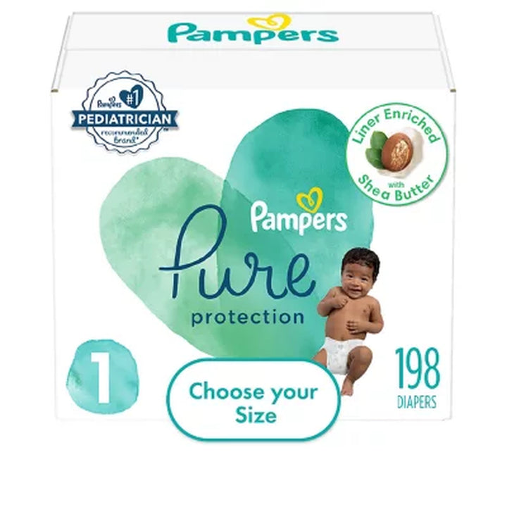 Pampers Pure Protection One-Month Supply Diapers Sizes: 1-6