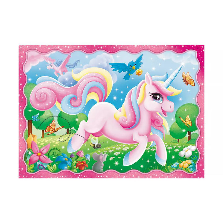 Trefl 4In1Unicorns and Magic Kids Jigsaw Puzzle - 207Pc: Educational Toy for Creativity, Animal Theme, Ages 4+