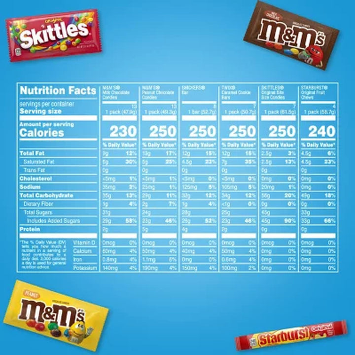 Mars Fundraiser Variety Pack Candy Bars, Full Size, 52 Pk.