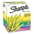 Sharpie - Accent Tank Style Highlighter, Chisel Tip, Fluorescent Yellow - 36/Box